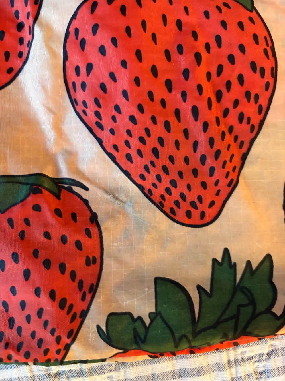 Baggu- Strawberry Print Women's Tote Bag - Red/Pink - Picture 5 of 10